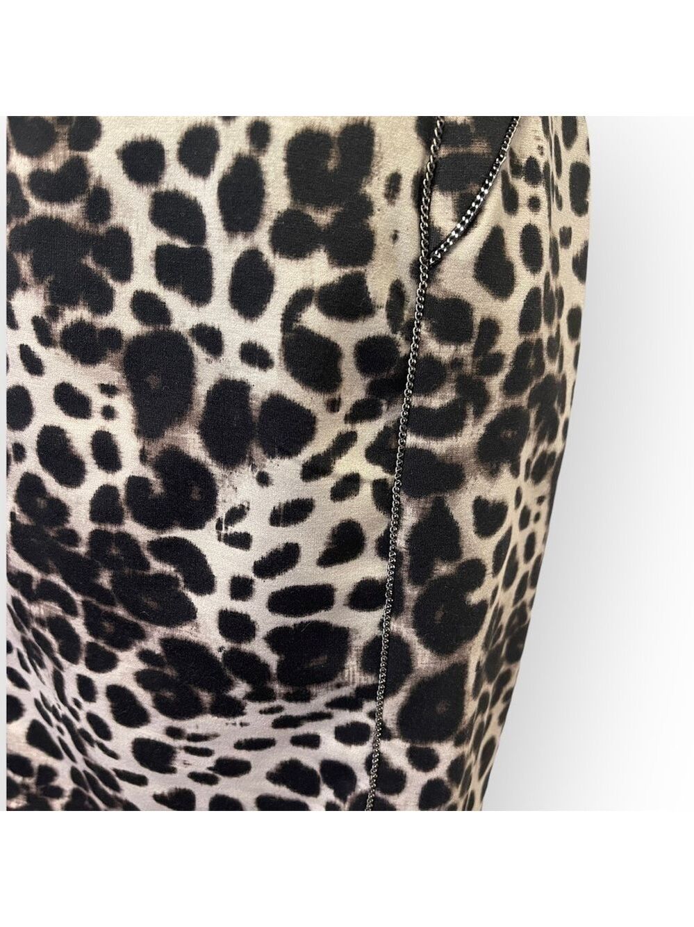 Jennifer Lopez Embellished Sheath Sleeveless Animal Print Dress - Picture 9 of 9